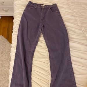 Purple Zara mom jeans